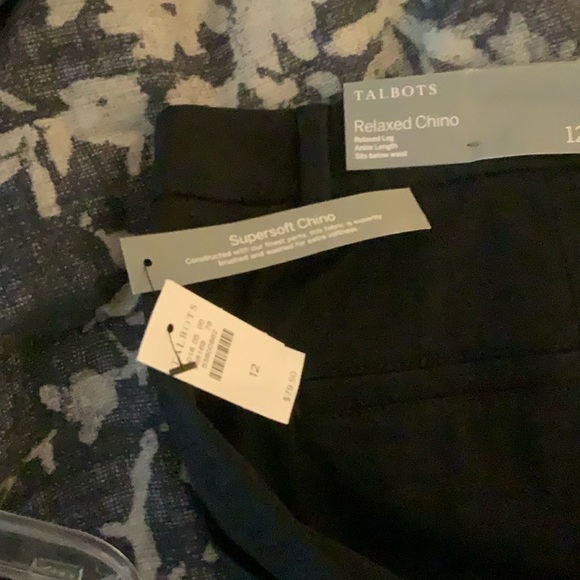 New with tags Talbots relaxed chinos  size 12 - Picture 3 of 4